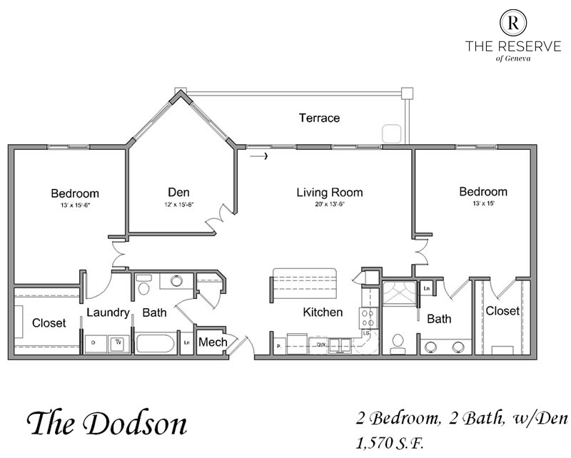 the reserve of geneva - the dodson floorplan